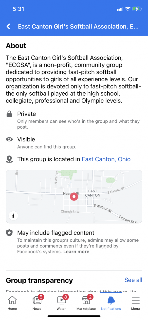 East Canton youth sports